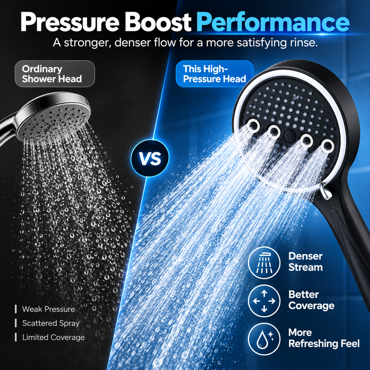 🚿 50% OFF Today! 6-Mode High-Pressure Handheld Shower Head for a Better Daily Rinse