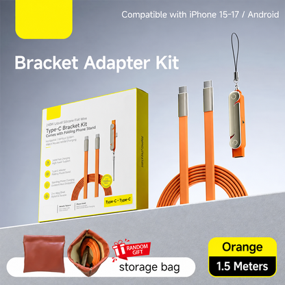 240W SuperCharge Durable 2-in-1 Detachable USB-C Power Cable Charger