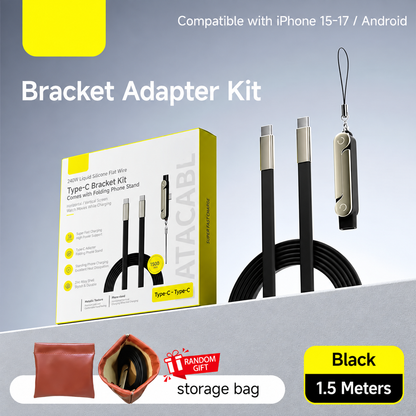 240W SuperCharge Durable 2-in-1 Detachable USB-C Power Cable Charger
