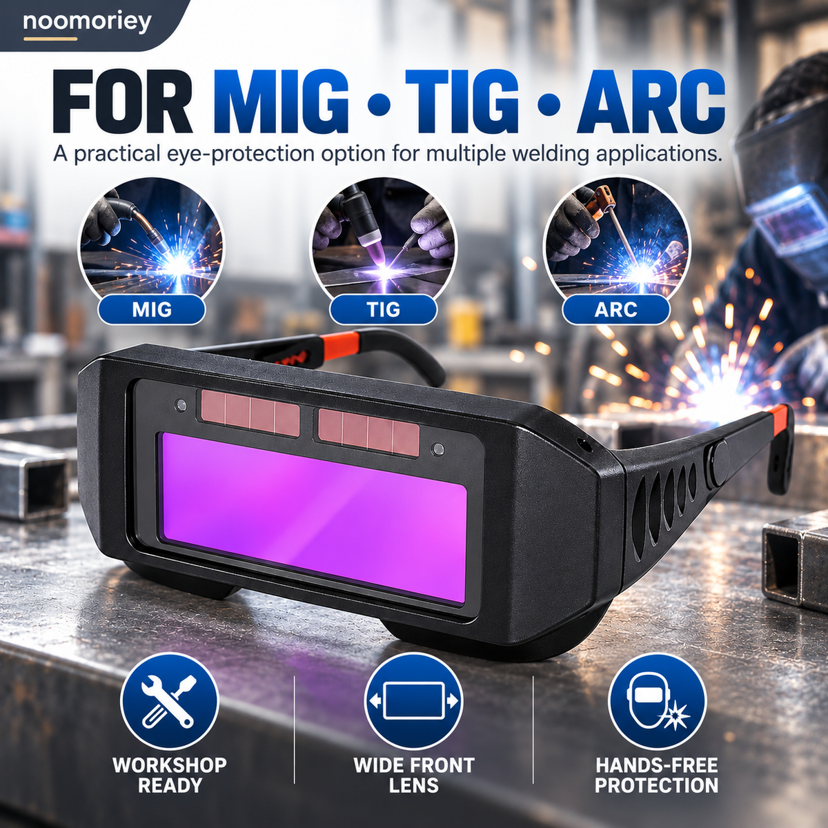 🔥 50% OFF Auto-Darkening Welding Goggles for MIG TIG & ARC Welding
