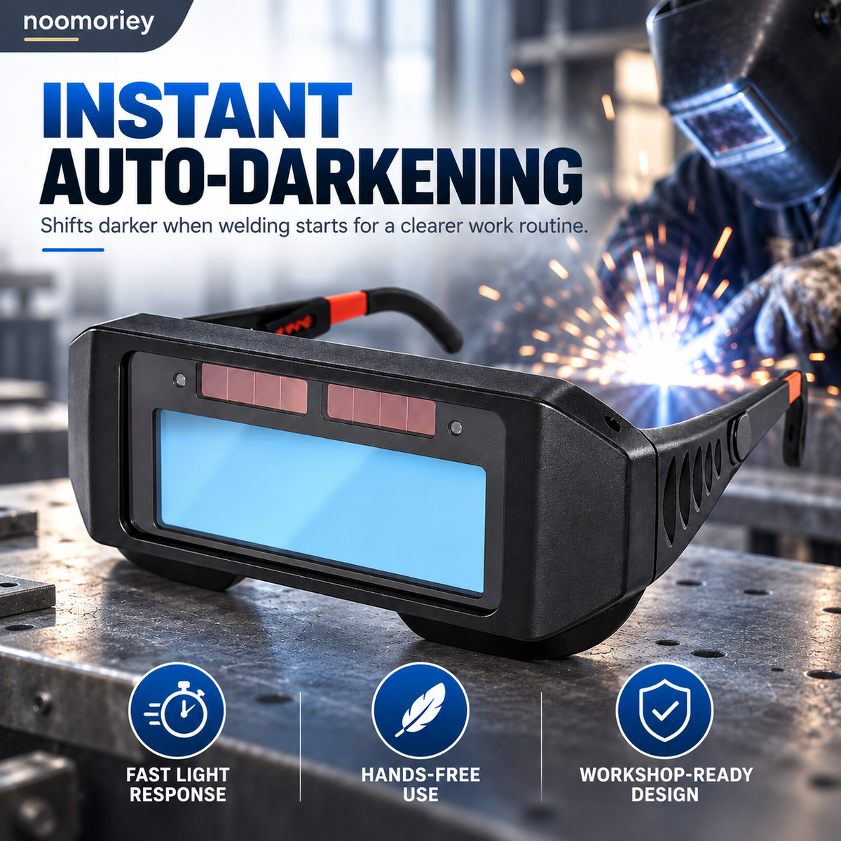 🔥 50% OFF Auto-Darkening Welding Goggles for MIG TIG & ARC Welding