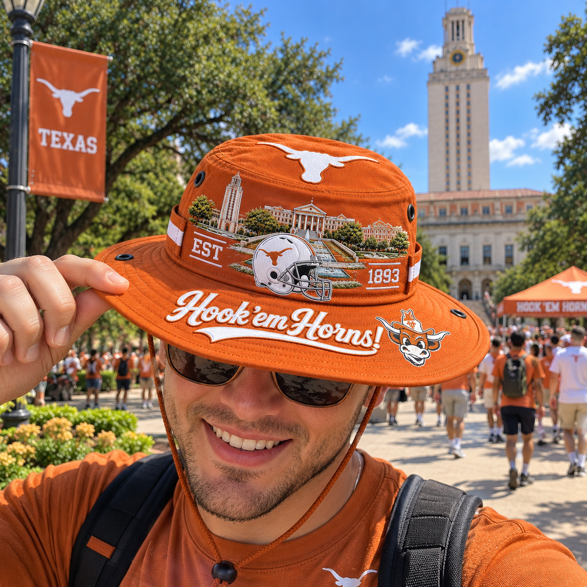 🇺🇸 Last Day Promo: 50% OFF🤘🐂Hook 'em Horns Boonie Hat🏈