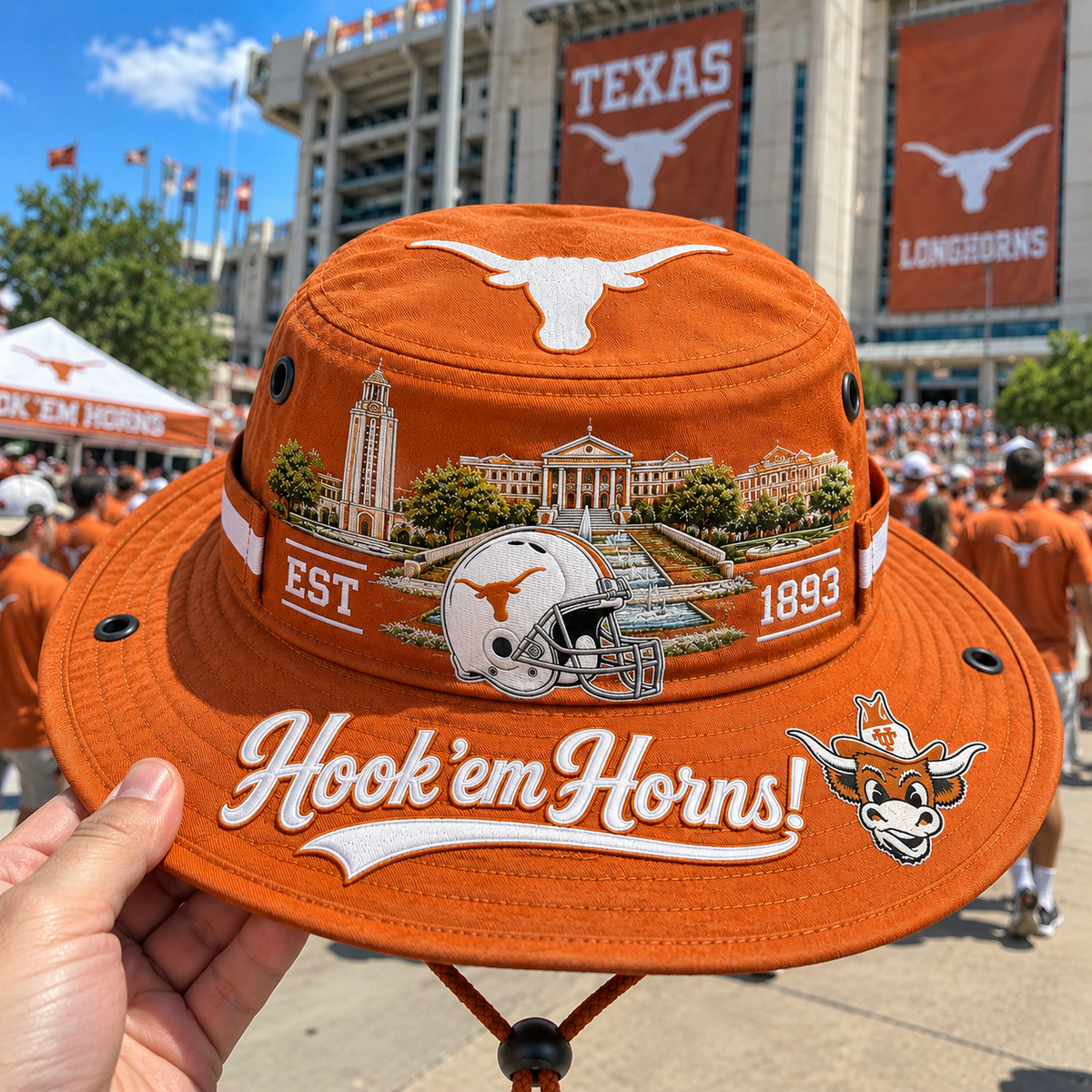 🇺🇸 Last Day Promo: 50% OFF🤘🐂Hook 'em Horns Boonie Hat🏈