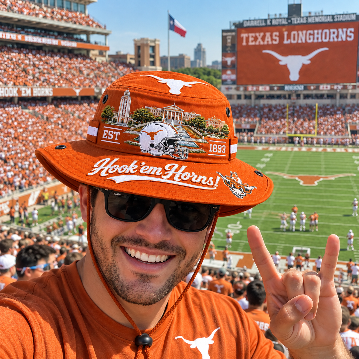 🇺🇸 Last Day Promo: 50% OFF🤘🐂Hook 'em Horns Boonie Hat🏈