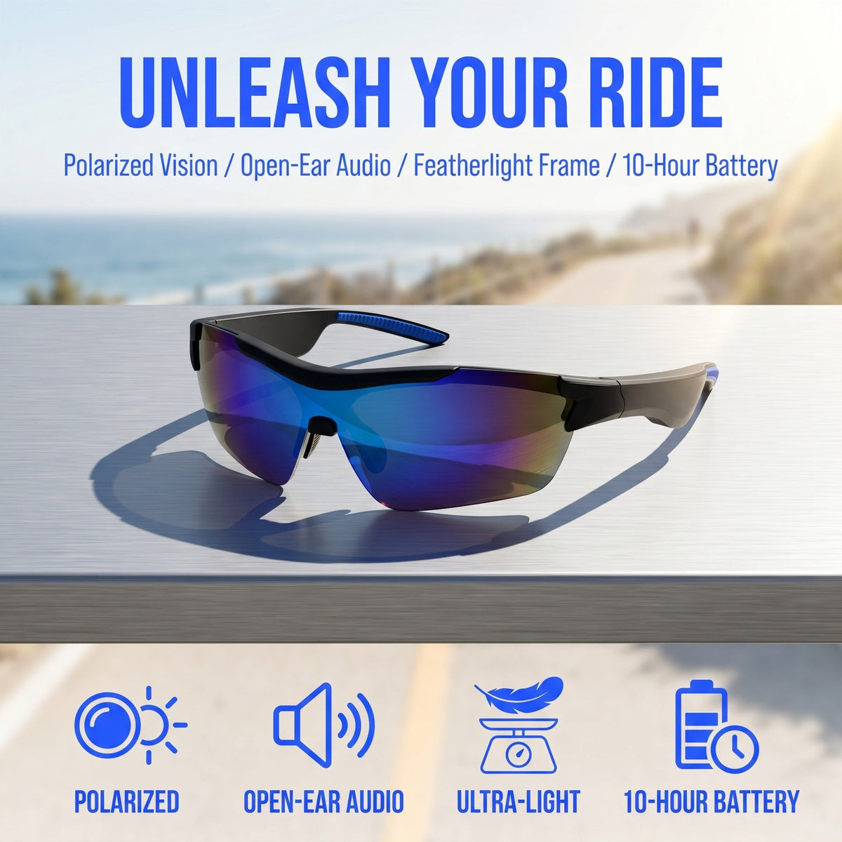 🎁Hot Sale 50% OFF⏳AI Translation Bluetooth Cycling Glasses