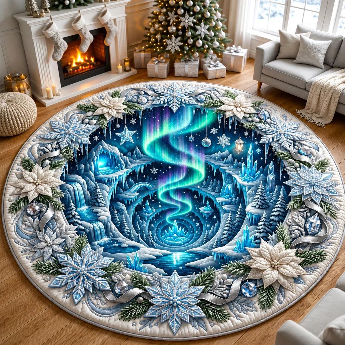 🎄Christmas 3D Optical Illusion Rug