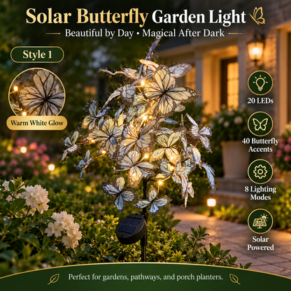 🏅2026 Best Seller 🦋✨ 50% OFF – Solar Butterfly Garden Lights | Beautiful by Day, Magical After Dark