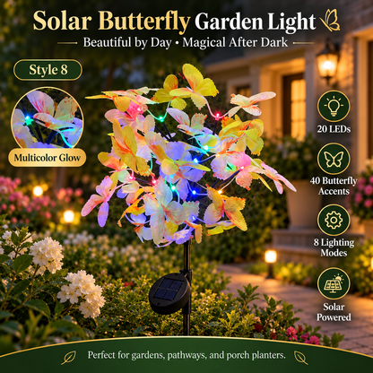 🏅2026 Best Seller 🦋✨ 50% OFF – Solar Butterfly Garden Lights | Beautiful by Day, Magical After Dark