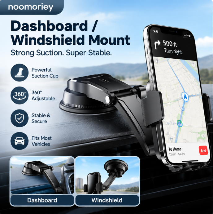 🔥 50% OFF Hands-Free Adjustable Car Phone Holder