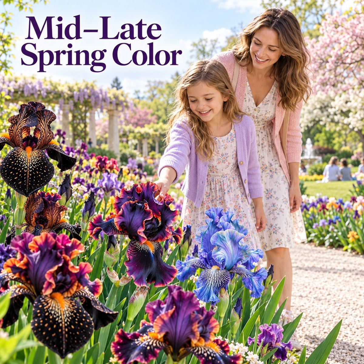 🌸 Grow Beautiful Mixed Color Iris Flowers – Hardy Perennial Seeds for Your Home Outdoor Garden