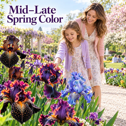 🌸 Grow Beautiful Mixed Color Iris Flowers – Hardy Perennial Seeds for Your Home Outdoor Garden
