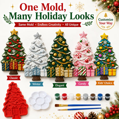 🎄 DIY Christmas Tree Mold & Paint Craft Kit