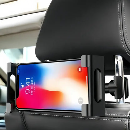 360-Degree Rotatable Car Rear Headrest Tablet Holder