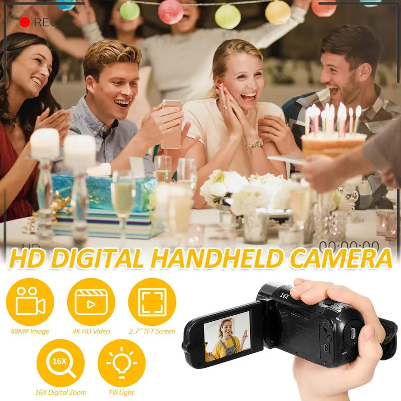 Retro Chargeable Digital Compact Camera