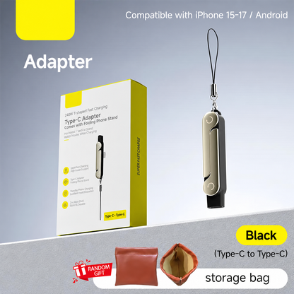 240W SuperCharge Durable 2-in-1 Detachable USB-C Power Cable Charger