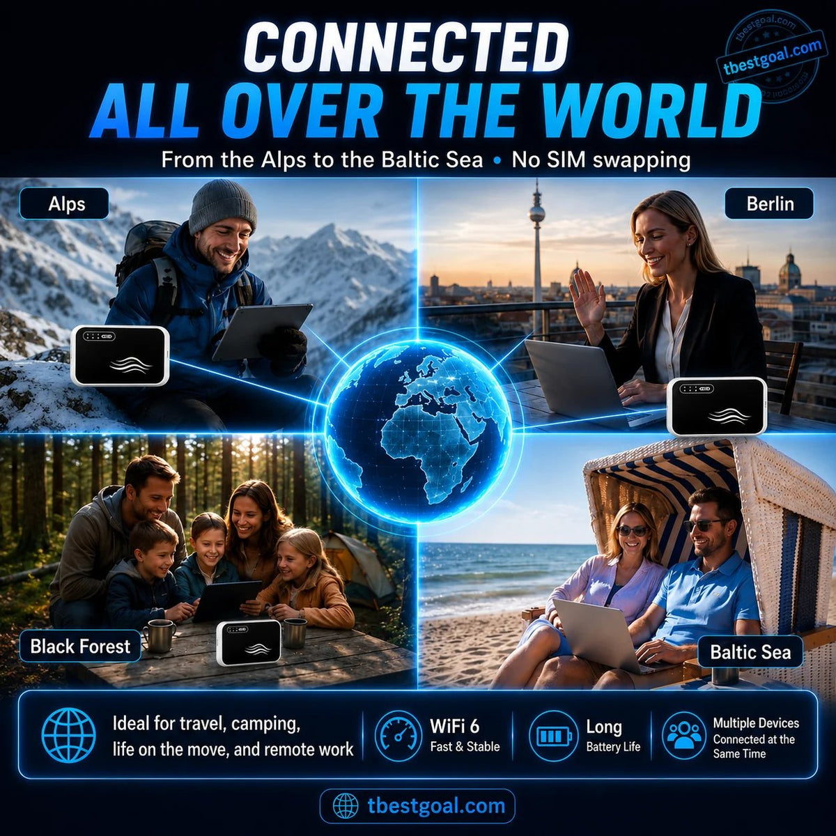 📶 Stay Connected Anywhere – Pocket‑sized WiFi for Travel, Work & Daily Life