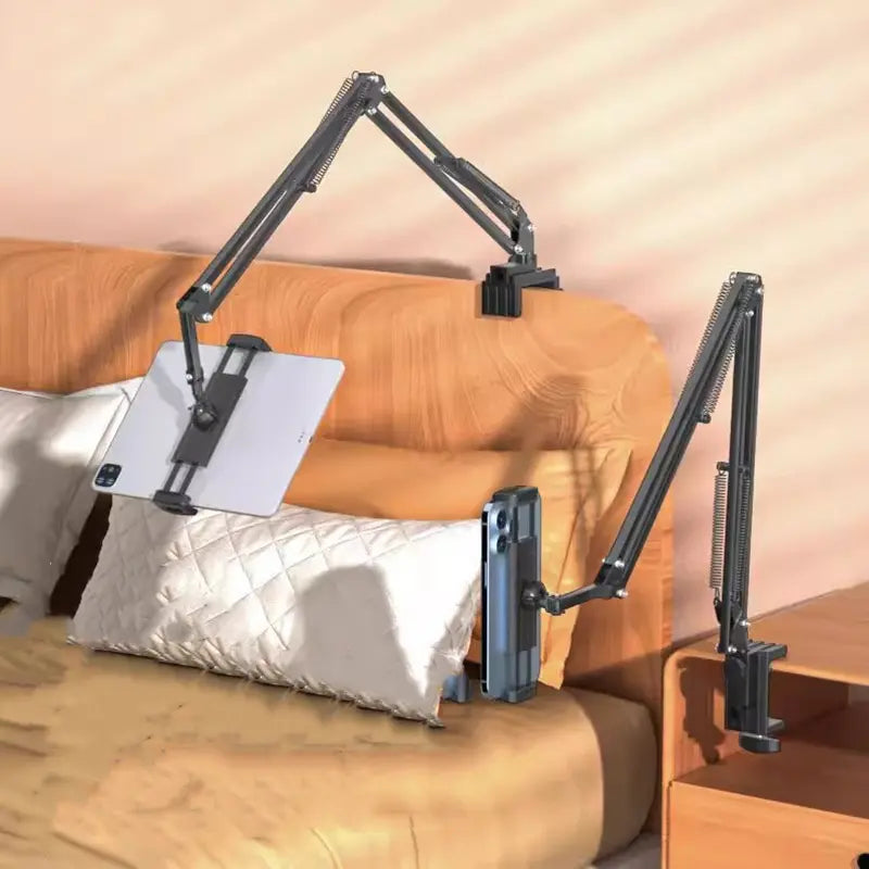 🔥 50% OFF 360° Adjustable Metal Tablet Stand – Hands-Free Holder for Bed & Desk