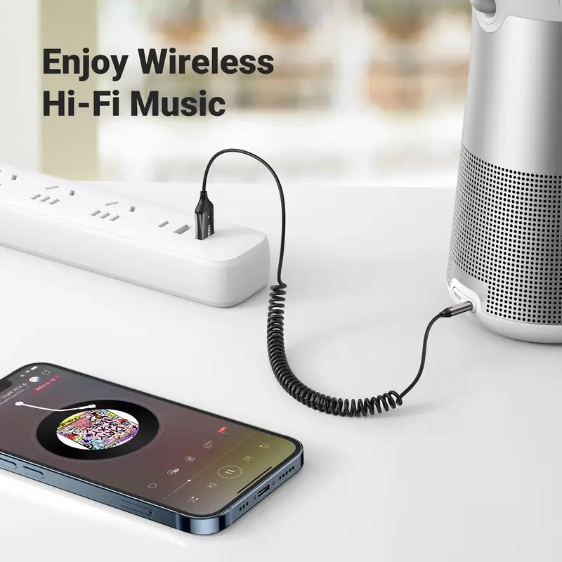 Bluetooth 6.0 Aux Wireless Receiver