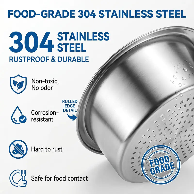 🦢 Swan-Shaped Sink Strainer – Stainless Steel, Traps Food Debris, Fits Standard Drains
