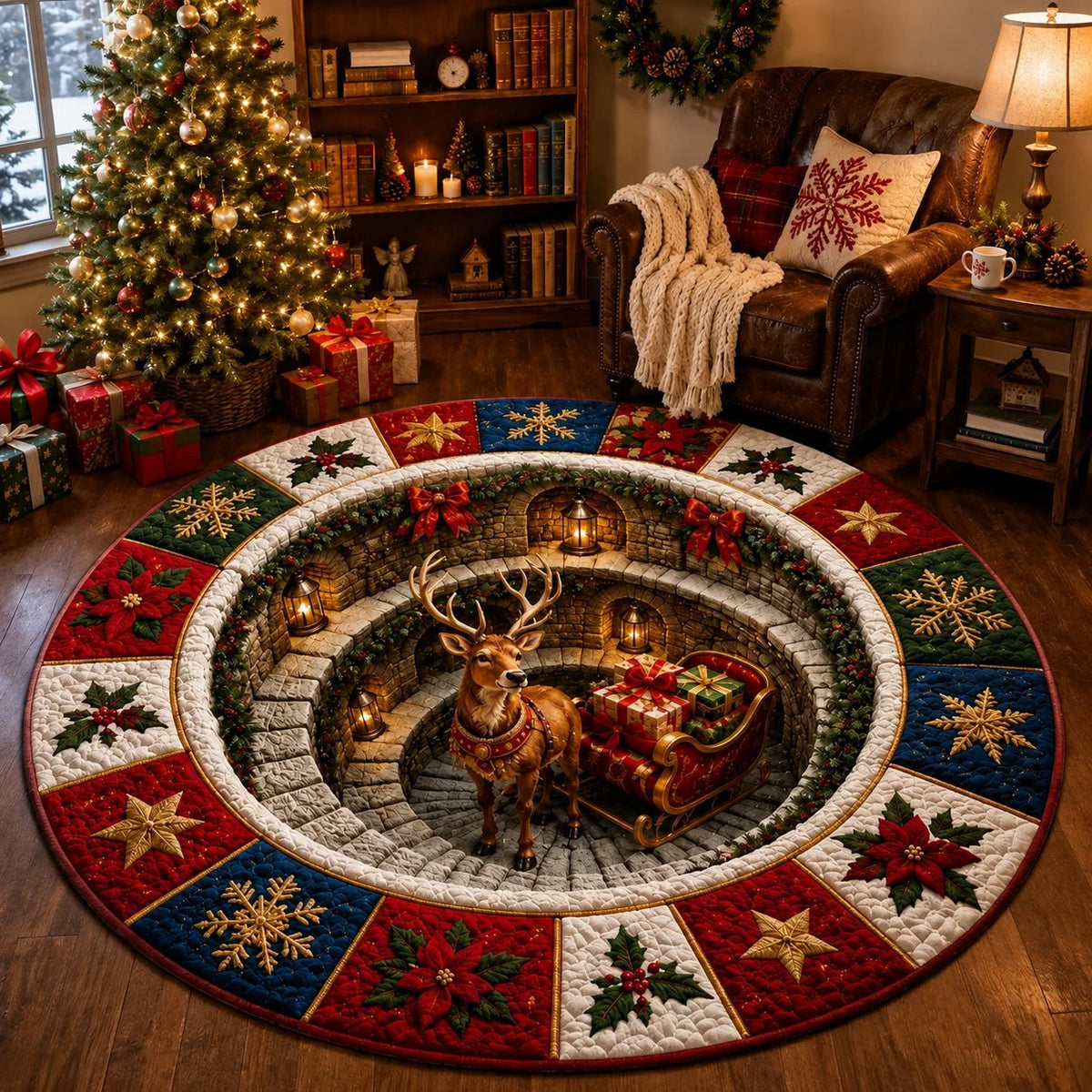 🎄Christmas 3D Optical Illusion Rug