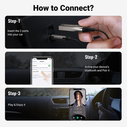 Bluetooth 6.0 Aux Wireless Receiver