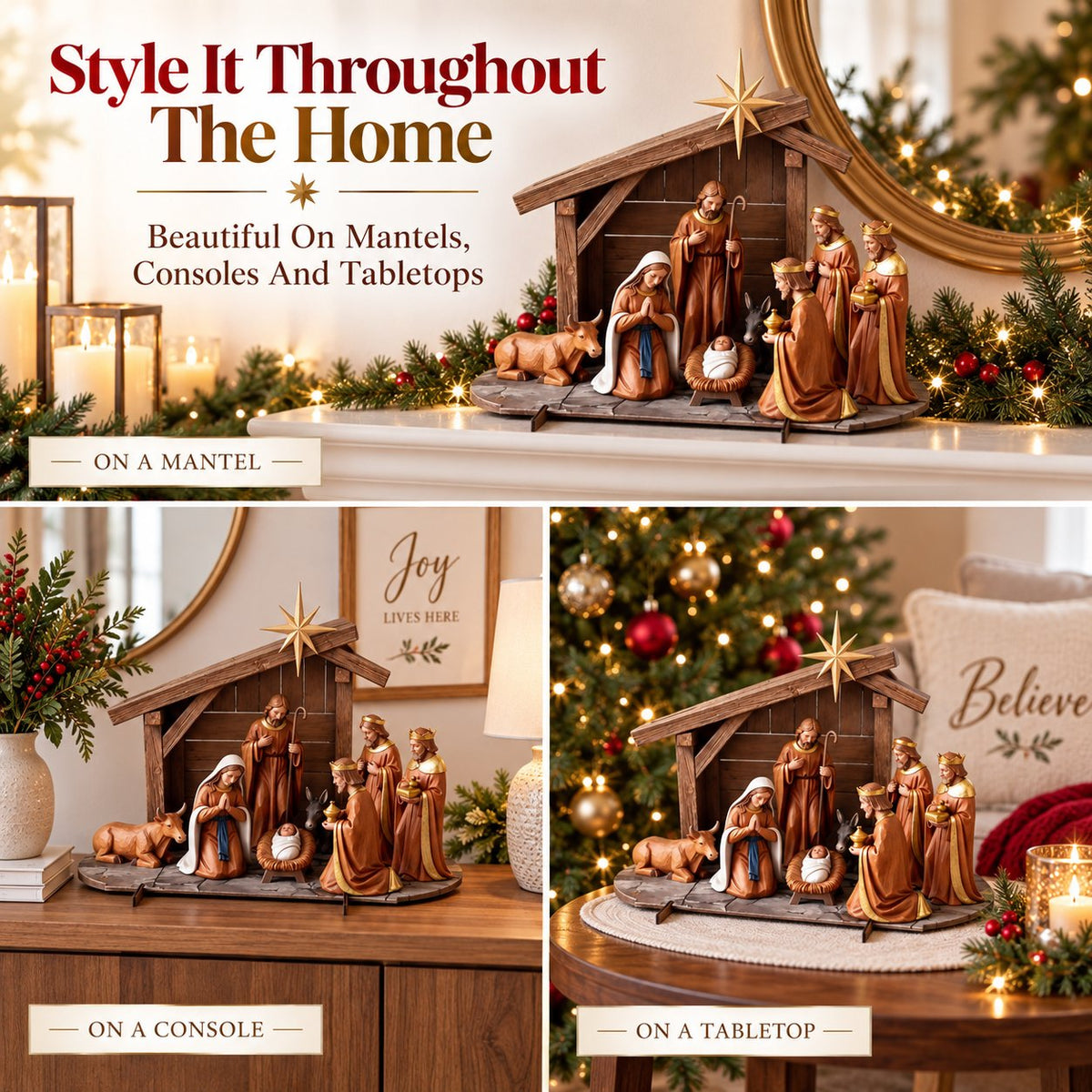 ✝️Christmas Nativity Scene Decor  | Bring The True Meaning Of Christmas Home！！！