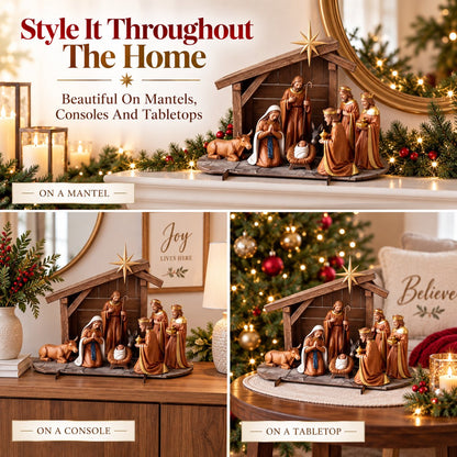 ✝️Christmas Nativity Scene Decor  | Bring The True Meaning Of Christmas Home！！！