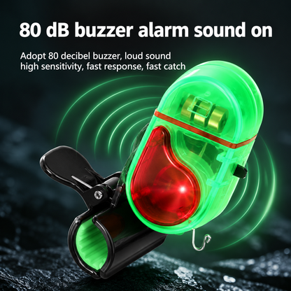 New Fishing Bite Alarm, Sensitive Electronic Fishing Alarms Indicator, Sound Bite Alert Bell with LED Lights