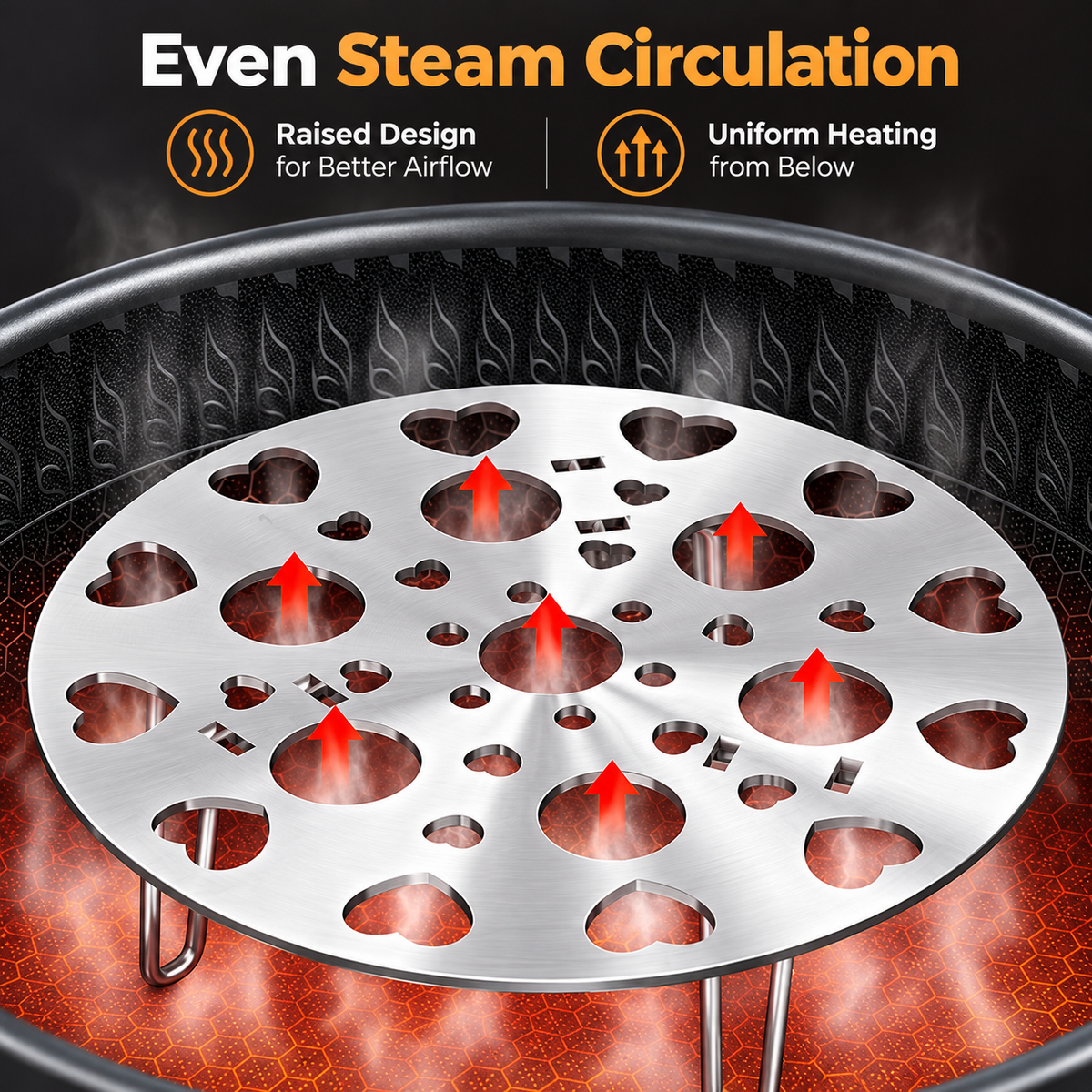 ⏳Time-Limited Special⏰Heat-Safe Egg Steaming Rack