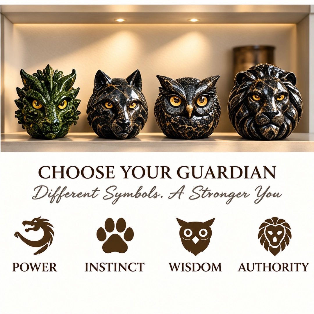 🔥Luxury Guardian Animal Stone Sculpture- ✨Elegant Home Décor & Gift-Ready Art Piece