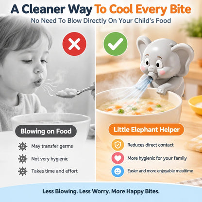 🐘 Little Elephant Food Cooling Fan | Make Hot Meals Easier