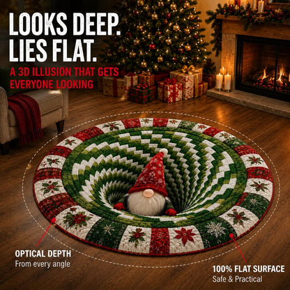 🎄Christmas 3D Optical Illusion Rug