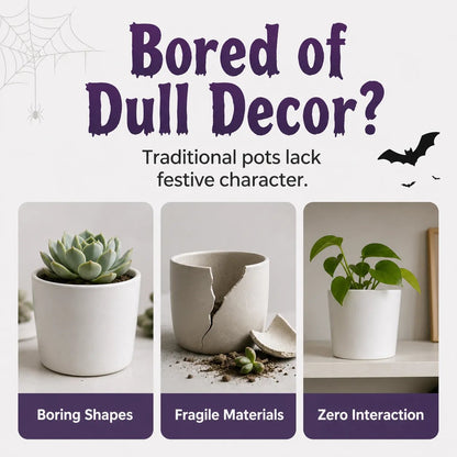 🎉49% OFF – 🎃 Halloween Hanging Leg Planter | Hand-Painted Resin Character Pot for Succulents, Shelves, Desks, Porches & Spooky Seasonal Displays 🪴