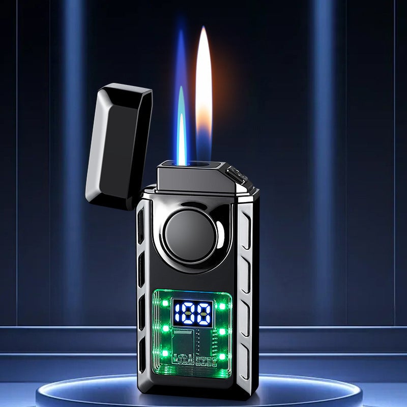 💯🔥Hot Sale🔥Multi-Functional Dual Flame Lighter with Colored Lights