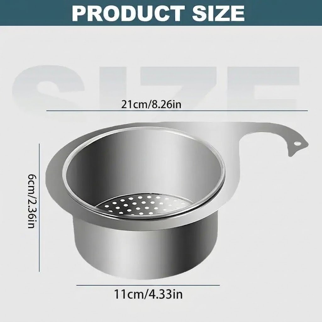 Stainless Steel Swan Sink Strainer Basket