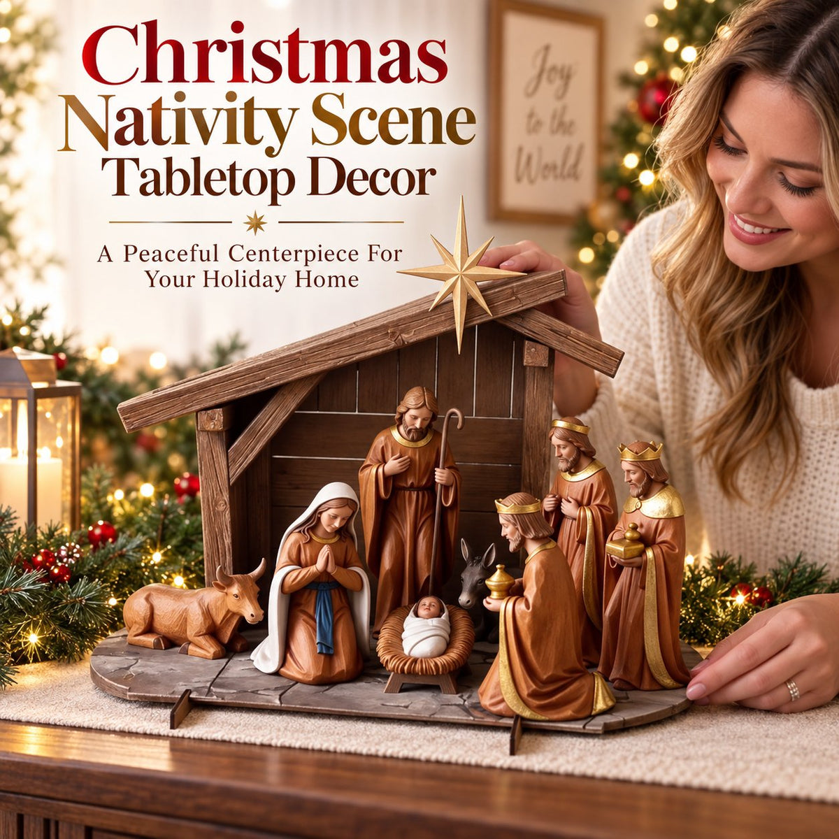 ✝️Christmas Nativity Scene Decor  | Bring The True Meaning Of Christmas Home！！！