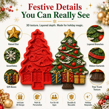 🎄 DIY Christmas Tree Mold & Paint Craft Kit