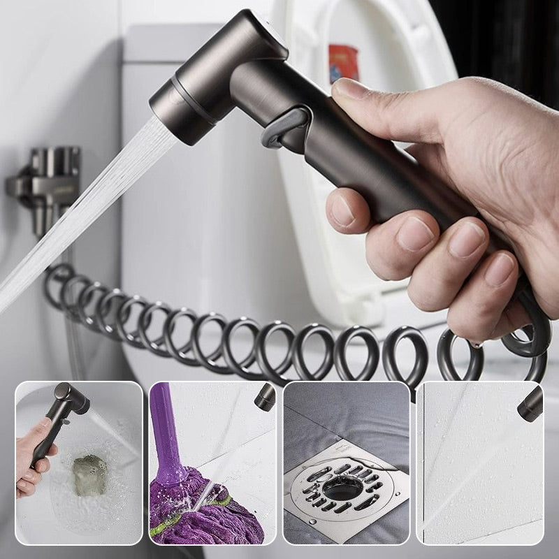 📢📢40% OFF !! ⏰1-In-2-Out Dual Control Valve & Bidet Sprayer Set