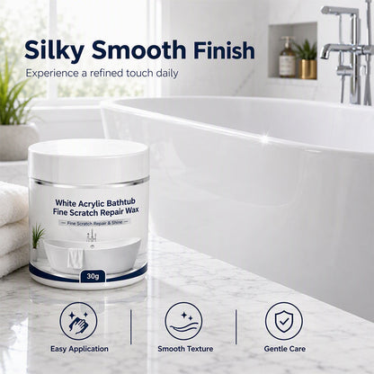 🛁 Bathtub Scratch Repair Wax – White Acrylic Surface Touch-Up Kit